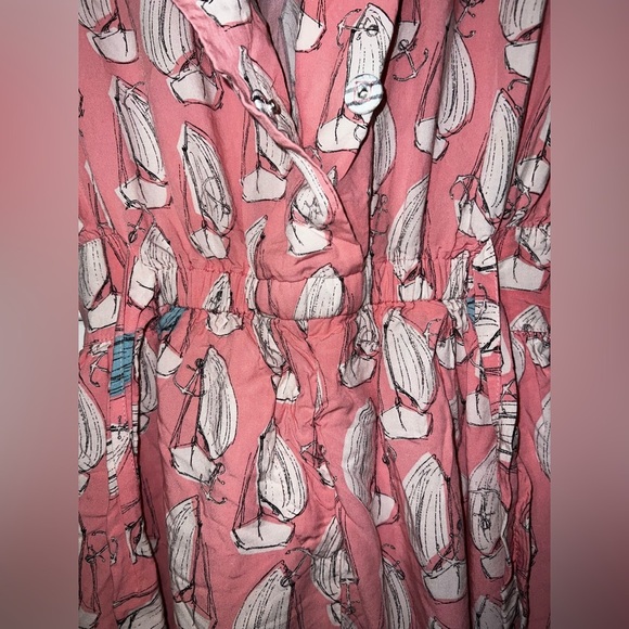 Maeve Anthropologie Pink with Sailboat Tourista Romper - Picture 12 of 15